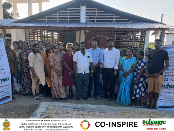 A project orientation meeting in the Ariyalai East GN Division (J/90) within the Nallur Divisional secretariat Division.